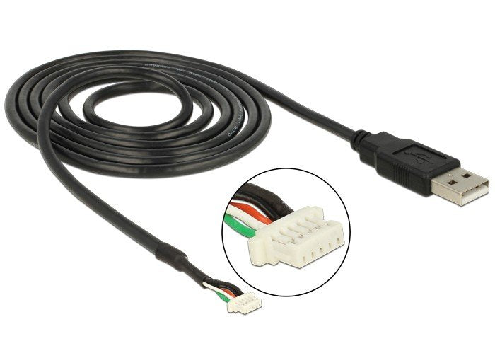 Delock Cable Usb -> Smt 5pin 1.50m V5 Negro