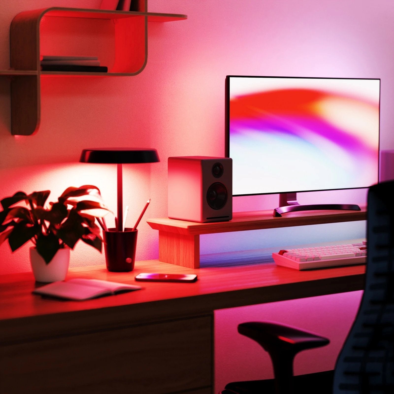 Lámpara De Mesa Nanoleaf Squb0300-1cup Inteligente Wi-Fi