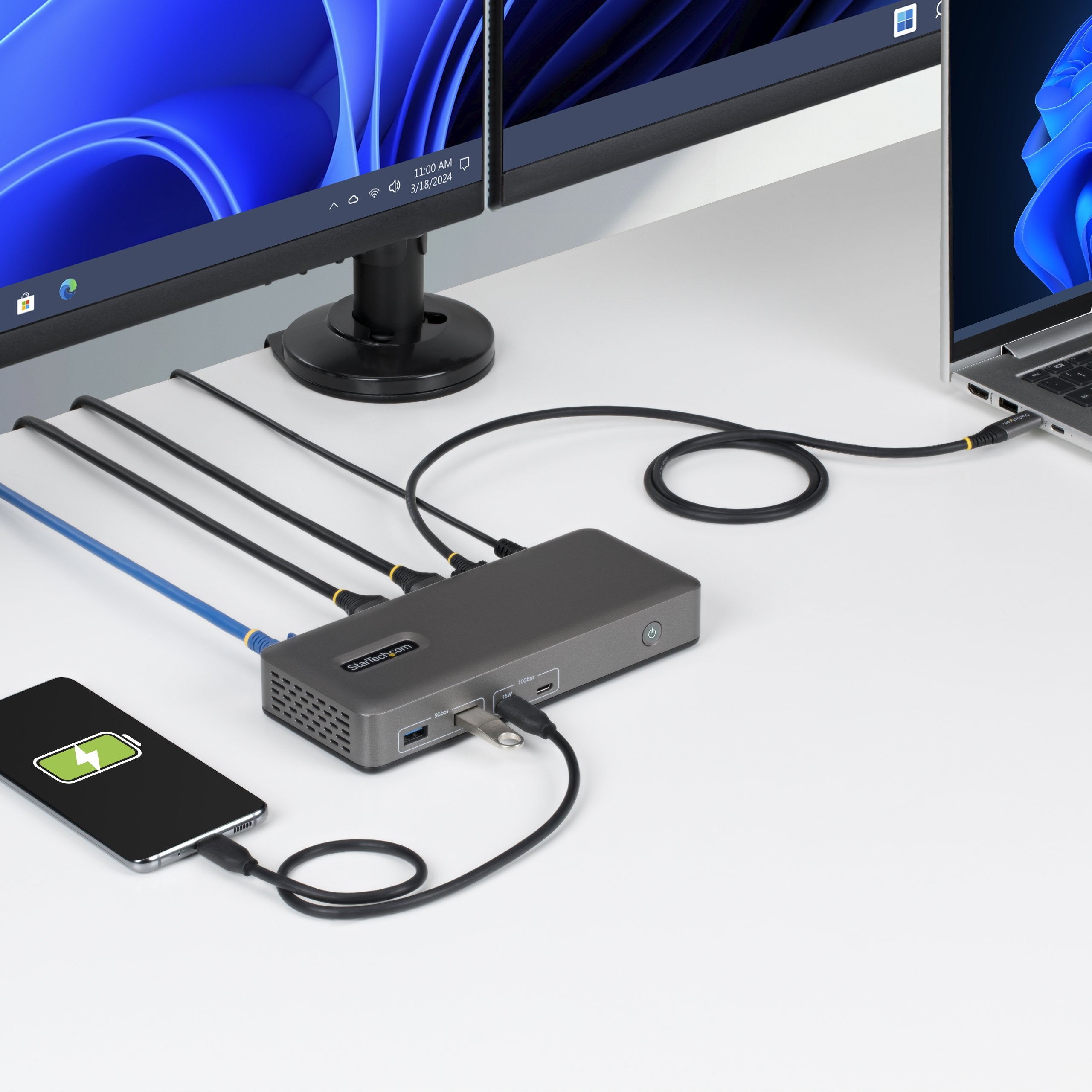 EAN 0065030921756 - StarTech.com 196UE-USBC-DOCK base para portátil y replicador de puertos Alámbrico USB 3.2 Gen 2 (3.1 Gen imagen 3