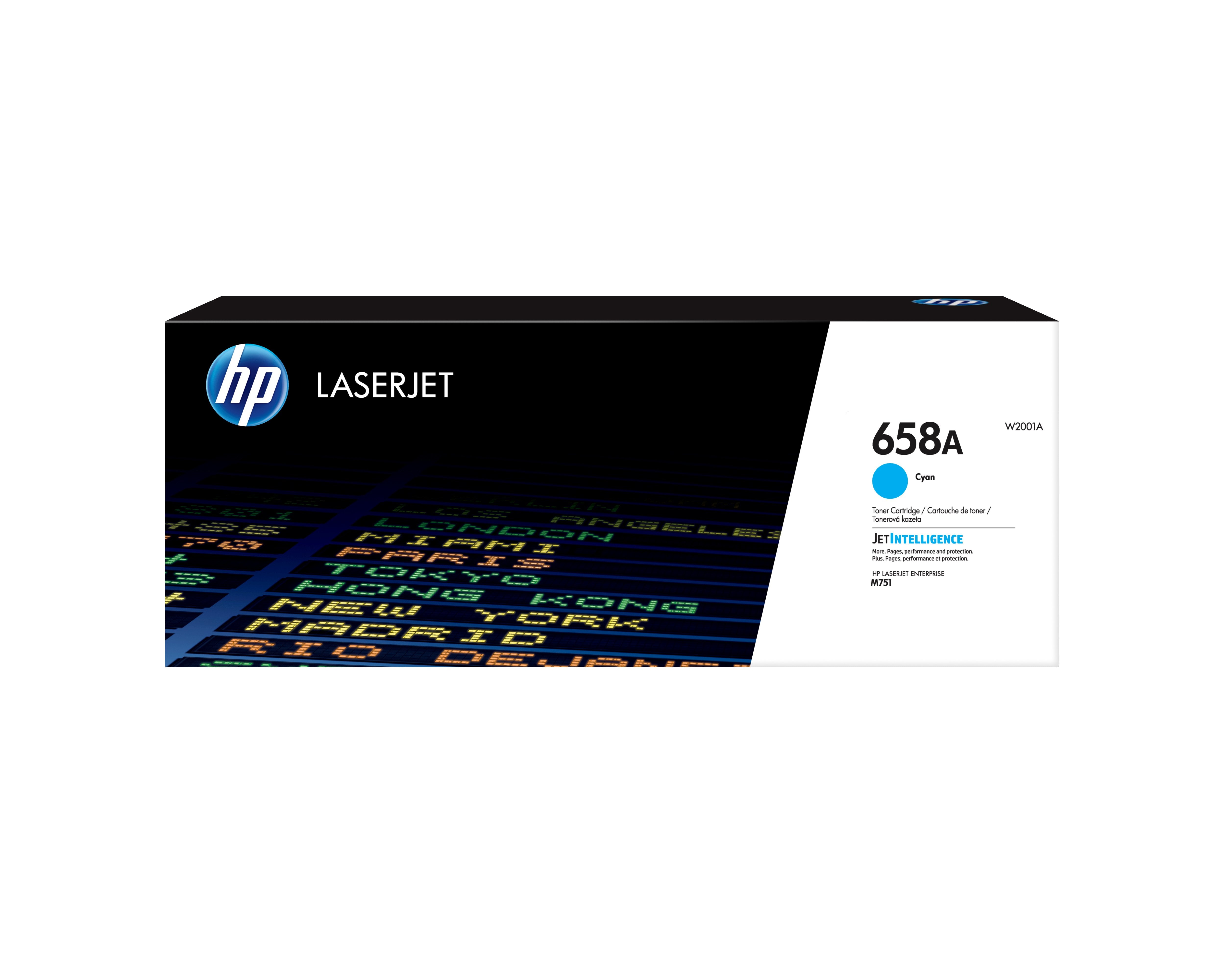 EAN 0192545710954 - HP 658A Cyan Original LaserJet Toner Cartridge cartucho de tóner 1 pieza(s) imagen 1