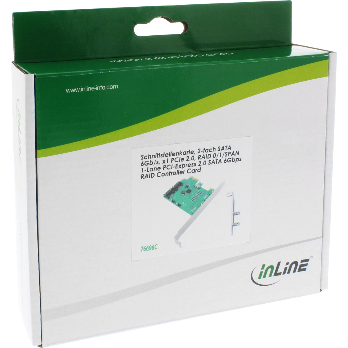 Tarjeta Inline 2 Puertos Sata 6 Gb/S X1 Pcie 2.0 Raid 0 / 1 / Span