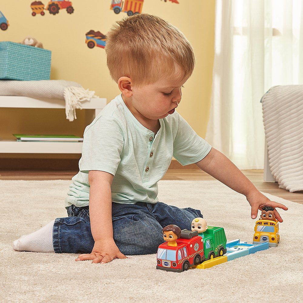 Vtech Hace Velocistas Para Bebés: Camión De Bomberos De Cocomelon Nina, Vehículo De Juego 80-561304