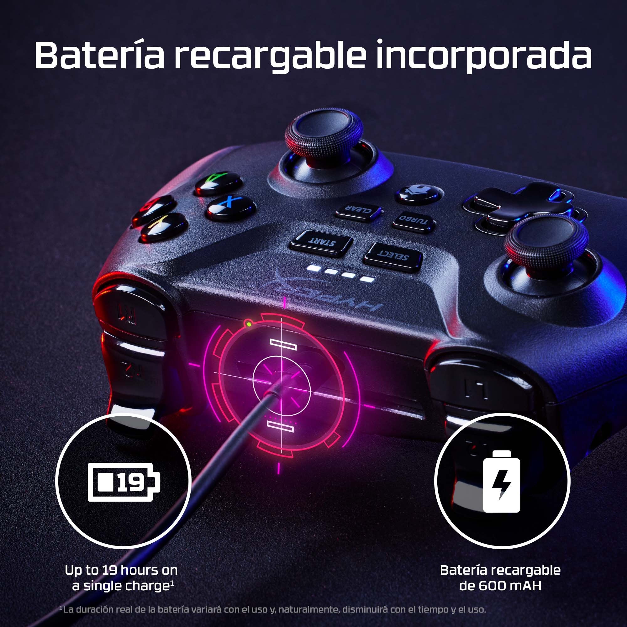 EAN 196188708859 - HyperX Clutch - Wireless Gaming Controller (Black) - Mobile, PC USB Gamepad Android imagen 12