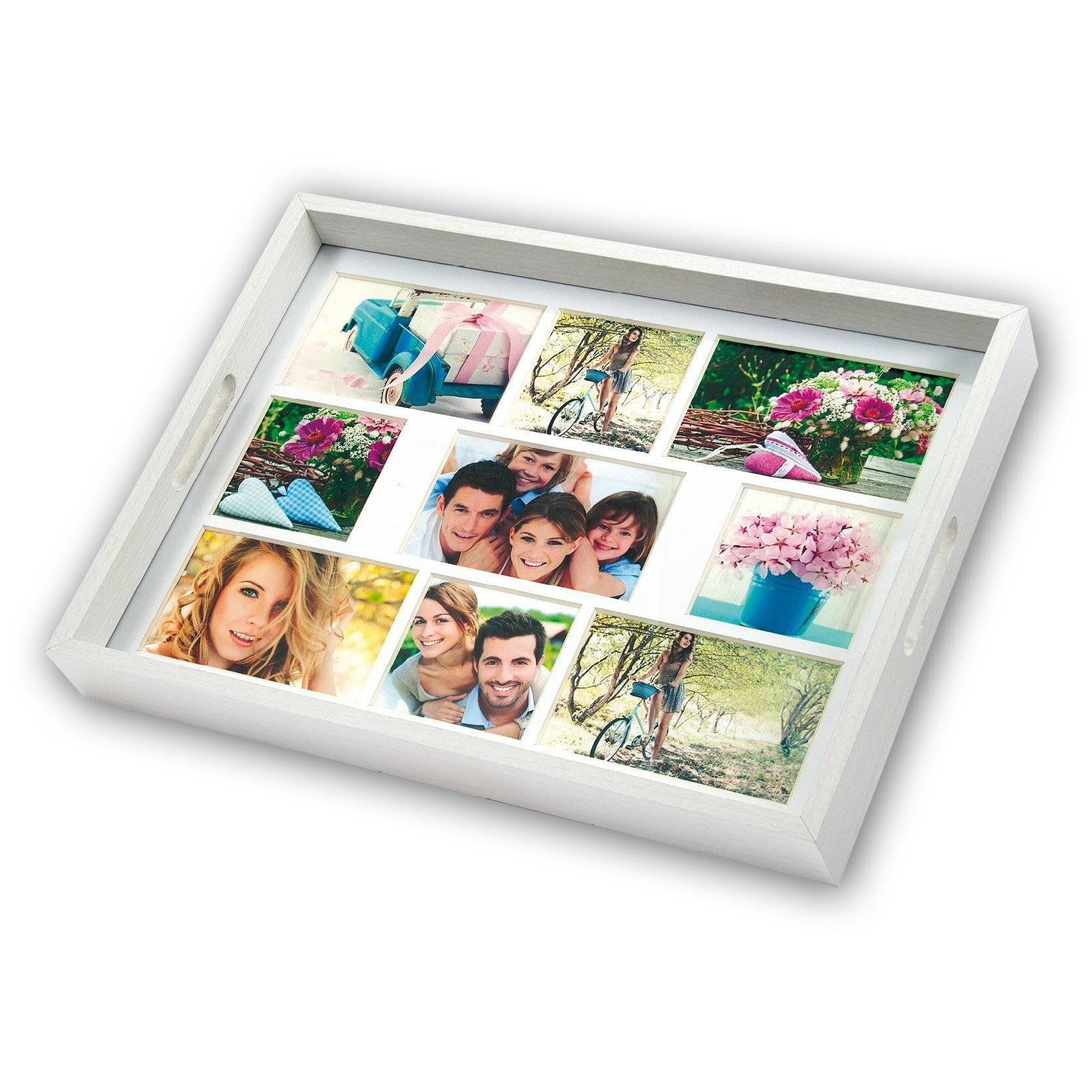 Bandeja Fotografica Zep Blanca 45x35 Bandeja Fotografica De Madera 9 Fotos W006