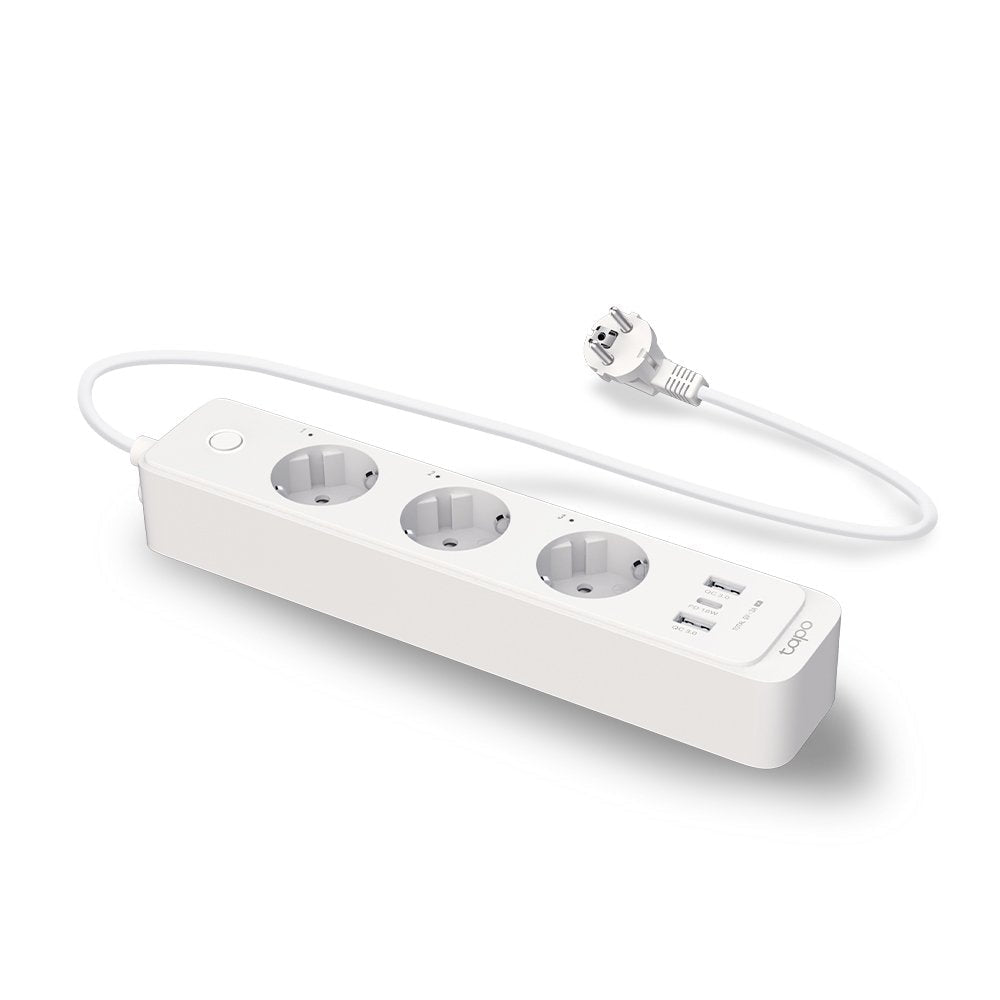 Reglega Inteligente Wifi Tp-Link Tapo P300 3 Enchufes Y 2 Puertos Usb 3.0 18w