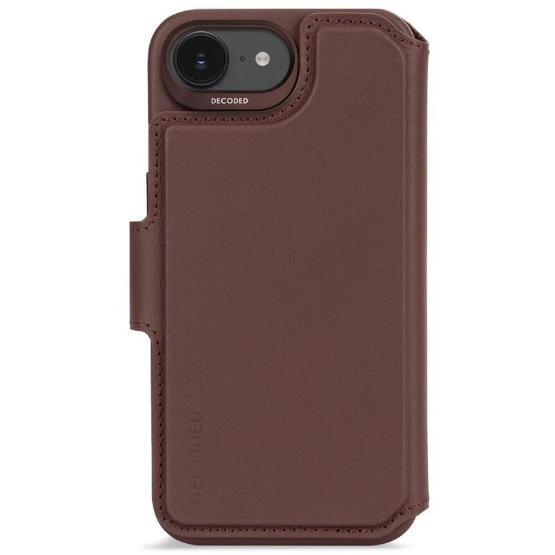 Decoded Leather Detachable Wallet Ip 16e Chocolate Brown