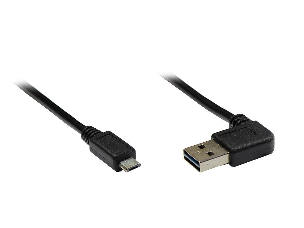 Good Connections Usb2.0 Cable Easy A Angulado.-Micro B Negro. 1m