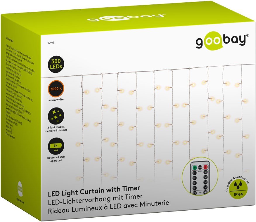 Goobay 57943 Iluminación Decorativa Fairy Lights 300 Bombilla(S) Led