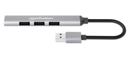 EAN 0766623168427 - Manhattan 168427 hub de interfaz USB 3.2 Gen 1 (3.1 Gen 1) Type-A 5000 Mbit/s Gris imagen 6