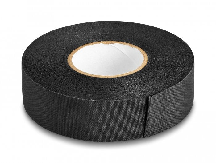 Gewebeband 25 M X 25 Mm Reissfest Selbstklebend Schwarz