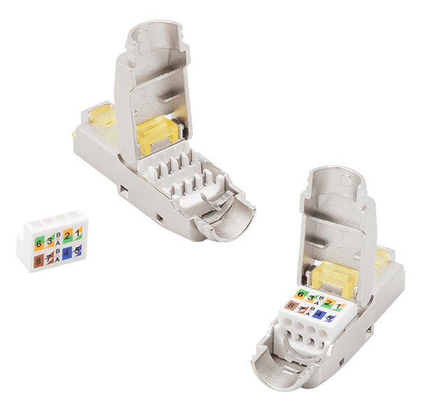 Field Assembly Cat.8.1 Rj45 Plug, Shielded, Extra Short
