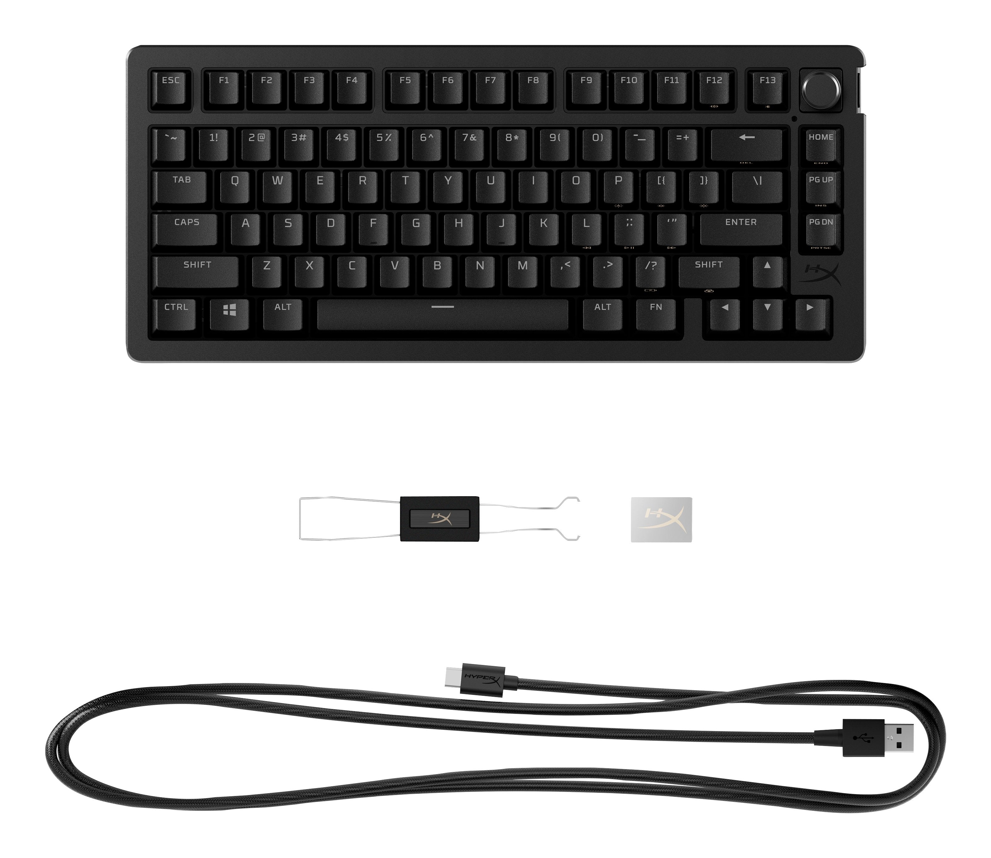 EAN 0197498745497 - HyperX Alloy Rise 75 Wireless Keyboard teclado Juego RF Wireless + Bluetooth Negro imagen 1