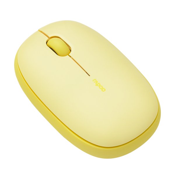 Ratón Rapoo M660 Multimodo Inalámbrico Silencioso Amarillo