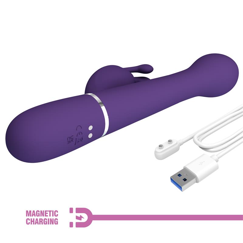 Pretty Love - Dejon Vibrador Rabbit 3 En 1 Multifunción Morado