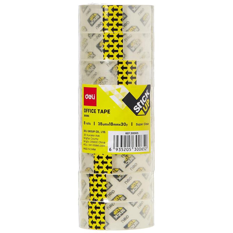 Deli Cinta Adhesiva 18mm X 27m Transparent 8 Unidades