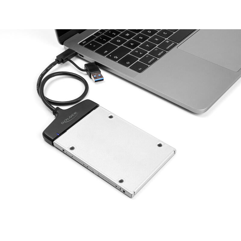 Delock 61042 Convertidor De Usb A Sata 6 Gb/S Con Conector Usb Type-C O Usb Tipa-A