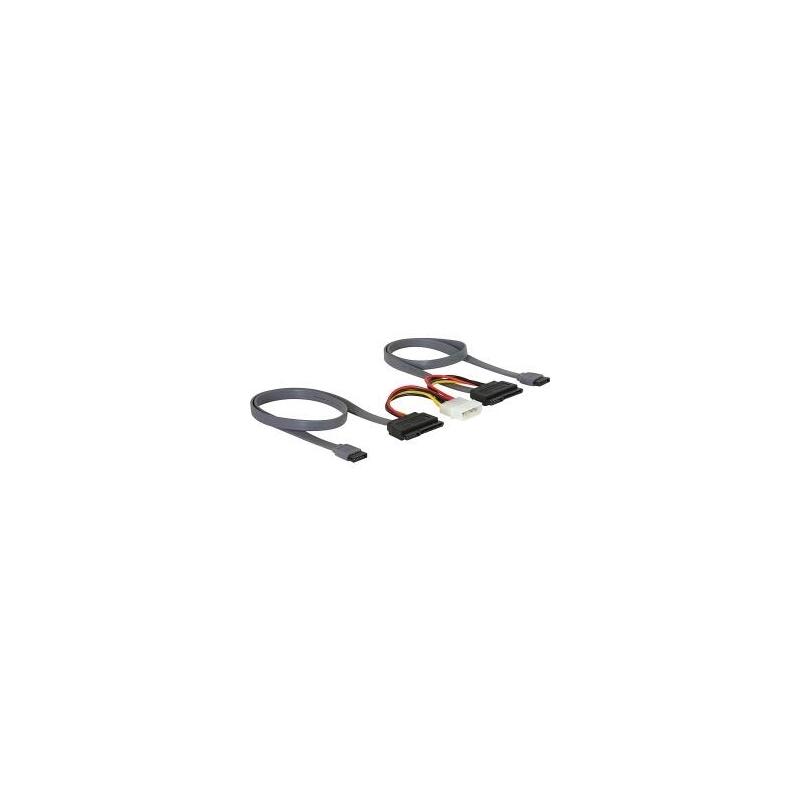 Delock 84239 Sata All-In-One Cable For 2x Hdd