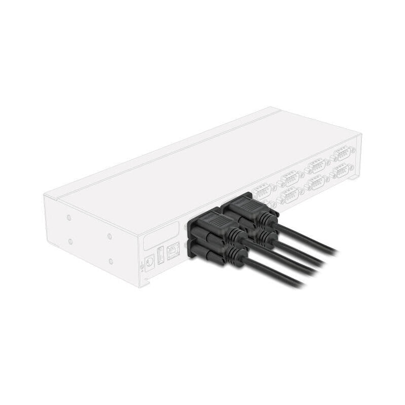 Delock 86826 Cable Serie Rs-232 D-Sub9 Hembra A Hembra 5 M