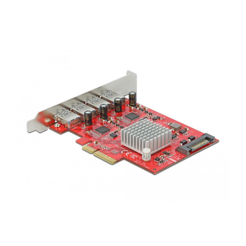 Delock 90481 Tarjeta Y Adaptador De Interfaz Interno Usb 3.2 Gen 2 (3.1 Gen 2), Controlador Usb Pcie, Usb 3.2 Gen 2 (3.1 Gen 2), Pcie 3.0, Sata De 15 Pines, 10 Gbit/S, 5 V