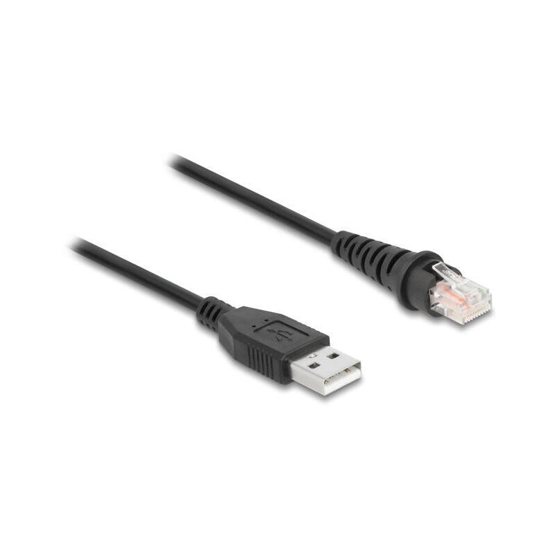 Delock 90611 Cable De Escáner De Código De Barras Rj50 A Usb 2.0 Tipo-A 2 M