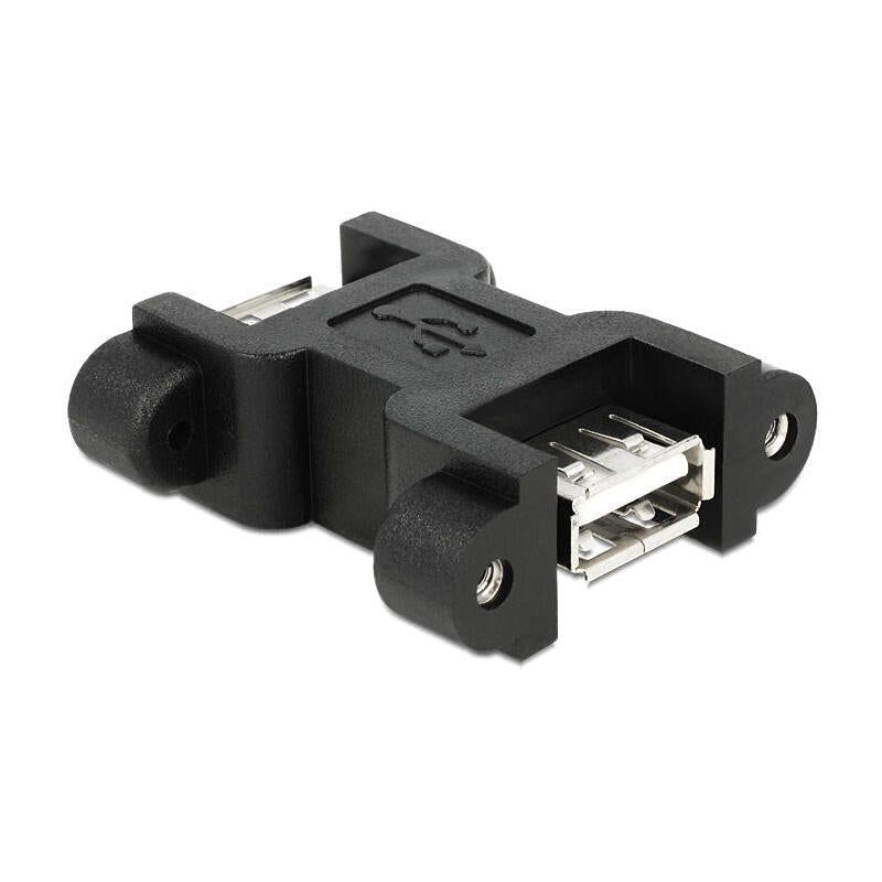 Delock Adaptador Usb 2.0 Typ A Hembra > Usb Typ A Hembra Con Conexión A Tornillo
