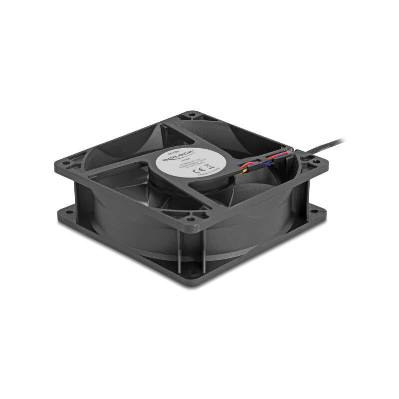 Delock Axiallüfter 12 V Dc, 120 X 120 X 38 Mm Negro