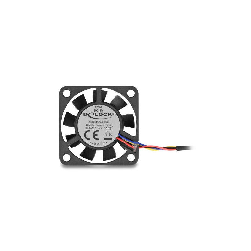 Delock Axiallüfter 12 V Dc, 40 X 40 X 10 Mm Negro