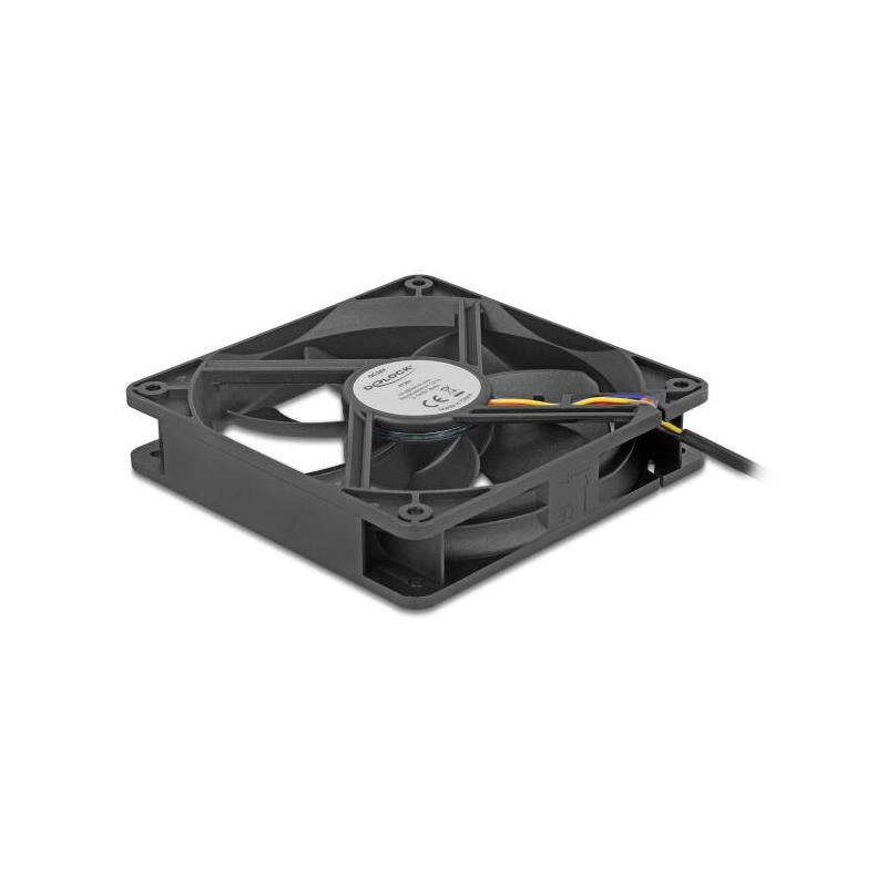 Delock Axiallüfter 24 V Dc, 120 X 120 X 25 Mm Negro