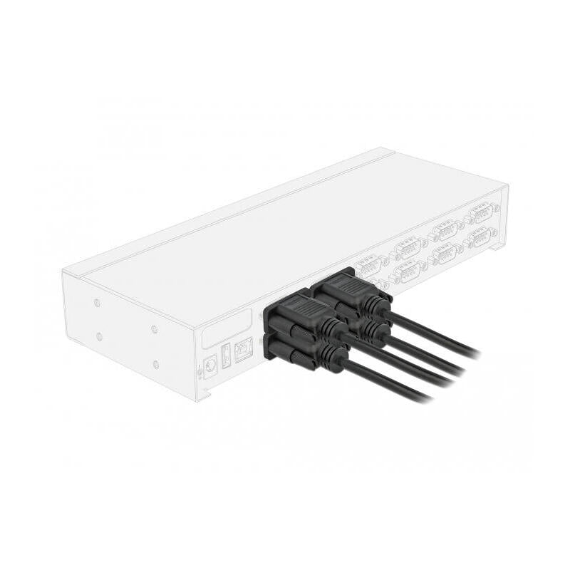 Delock Cable Rs-232 Sub-D9 Macho A Hembra 0,5 M