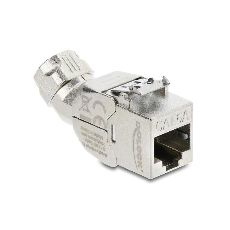 Delock Keystone Modulorj45 Hembra A Lsa Cat.6a Con Metall Latch