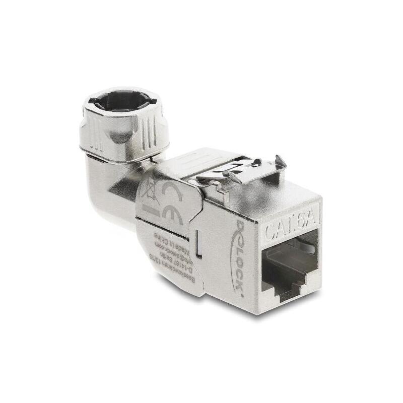 Delock Keystone Modulorj45 Hembra A Lsa Cat.6a Con Metall Latch