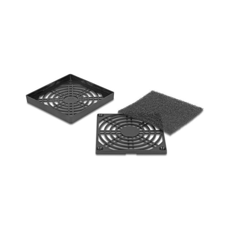 Delock Lüftergitter Con Staubfilter 80 X 80 Mm Negro