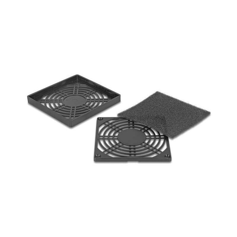 Delock Lüftergitter Con Staubfilter 92 X 92 Mm Negro