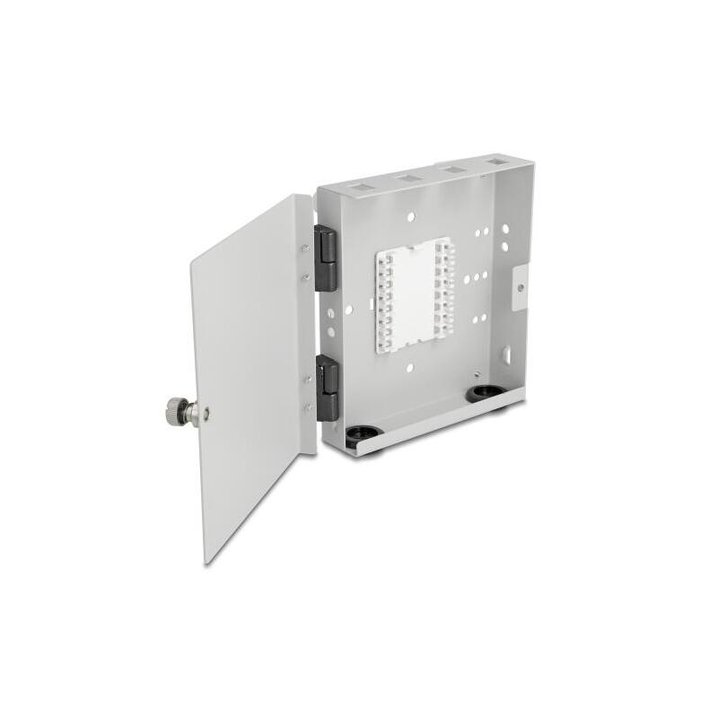 Delock Lwl Wandbox Para 4 X Sc Simplex Oder Lc Duplex Adaptador Metallgehäuse