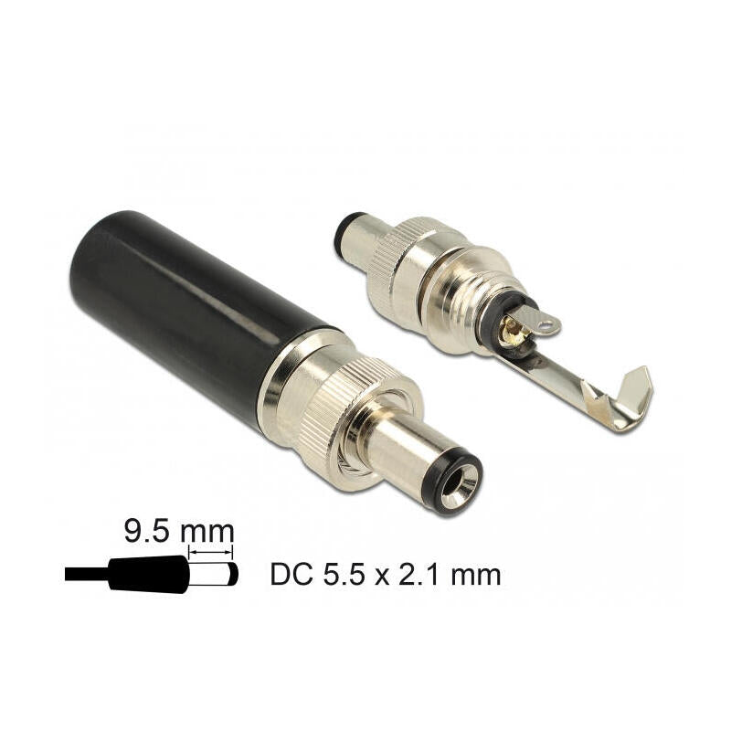Delock Meckverbinder Dc 2.1x5.5x9.5mm M