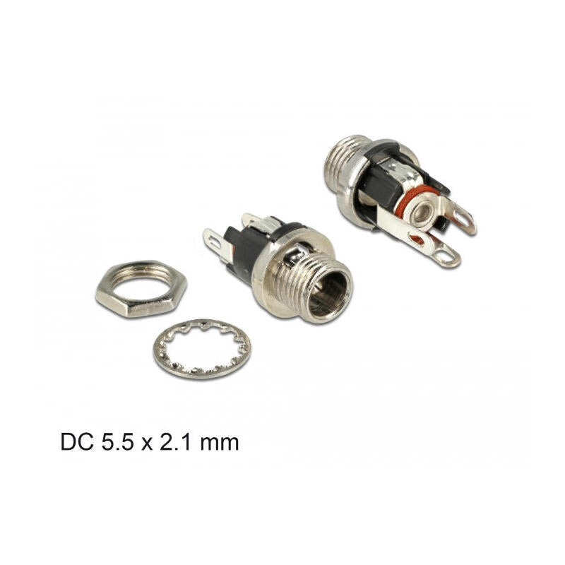 Delock Meckverbinder Dc 5.5x2.1x9.5mm H Zum Einbau