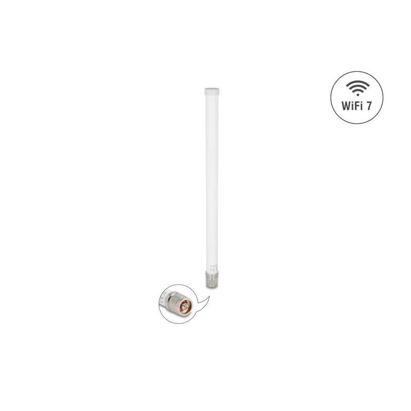 Delock Wifi 7 Antena N Macho 4,5 - 6,6 Dbi 32 Cm Starr Outdoor Blanco
