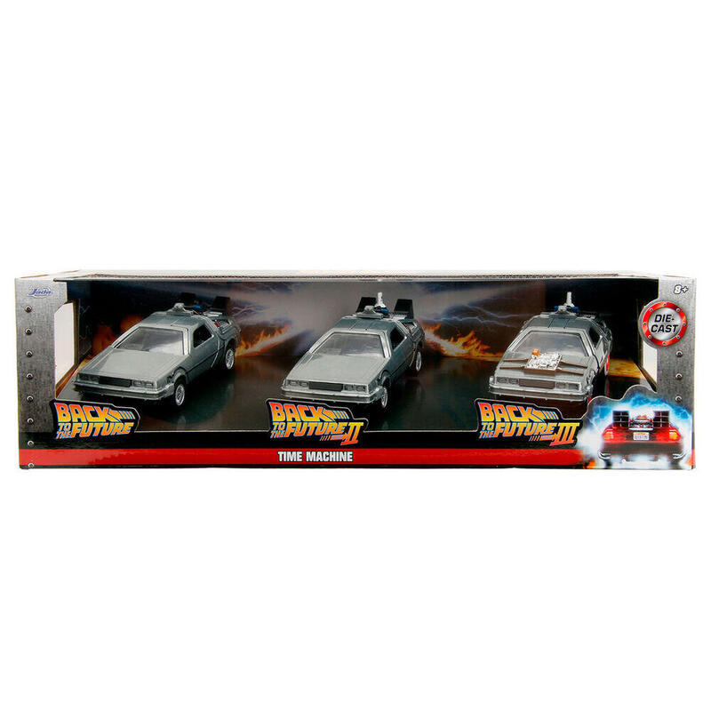 Delorean Set 3 Vehiculos 1/32 Scale Back To The Future