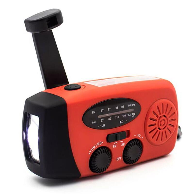 Denver Scr-2005 Solar-Kurbelradio Rot