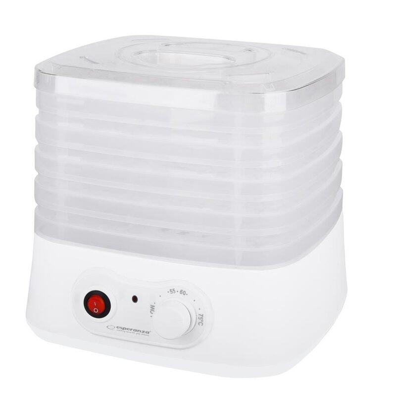 Deshidratador De Alimentos Esperanza 250 W Blanco Transparente Ekd004