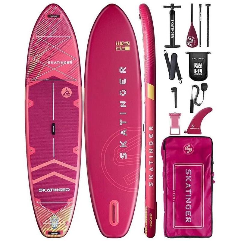 Deska Sup Skatinger Prana Meteor Red 350x89x15 Cm