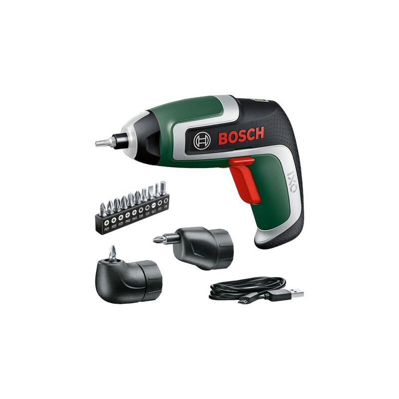 Destornillador Bosch Inalámbrico Ixo 7 Set, 3,6 Voltios Verde/Negro, Batería De Iones De Litio 2,0 Ah 60390