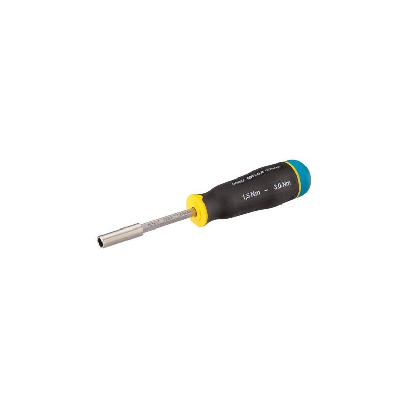 Destornillador Dinamométrico Hazet 6001-3.0/3, 1/4" Negro/Azul, 1 - 6 Nm, Portapuntas De 1/4" 6001-3.0/3