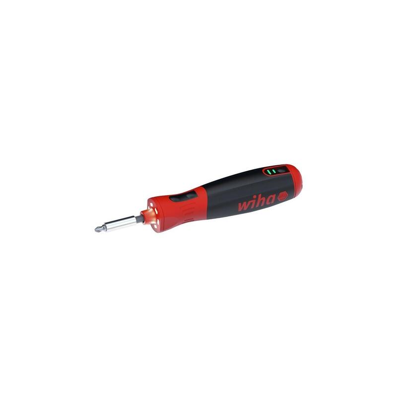 Destornillador Eléctrico Wiha Speede Pocketdrive, 31 Piezas, Destornillador Negro/Rojo, Con Caja De Puntas Y Bolsa 45791