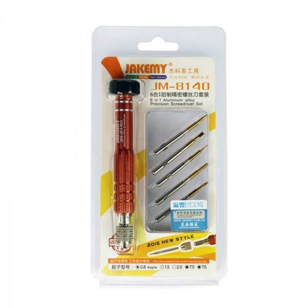 Destornillador Profesional Con 6 Puntas Jakemy Jm-8140