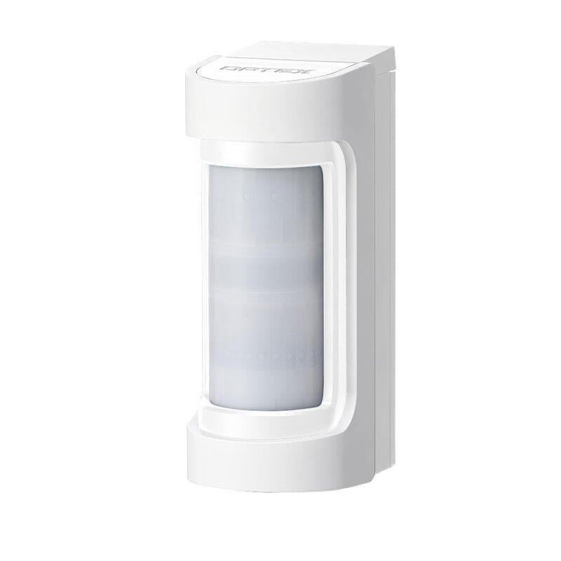 Detector Doble Tecnología Doble Pir + Microondas Autoalimentado Exterior Antimasking Cobertura 12m /90º. Blanco. Pilas No Incluidas.