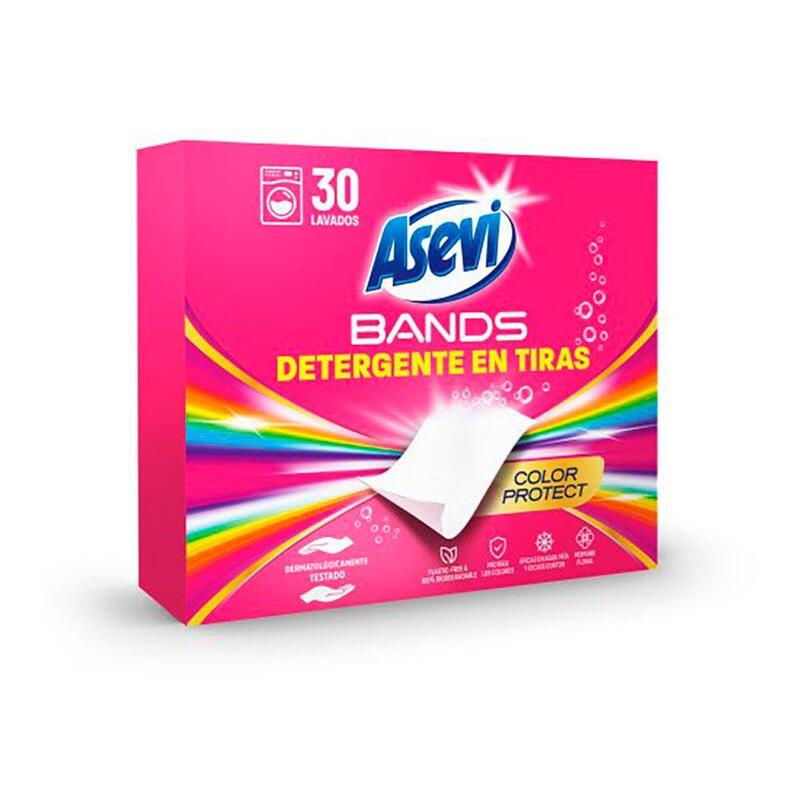 Detergente En Tiras Bands Color Protect, 30 Dosis