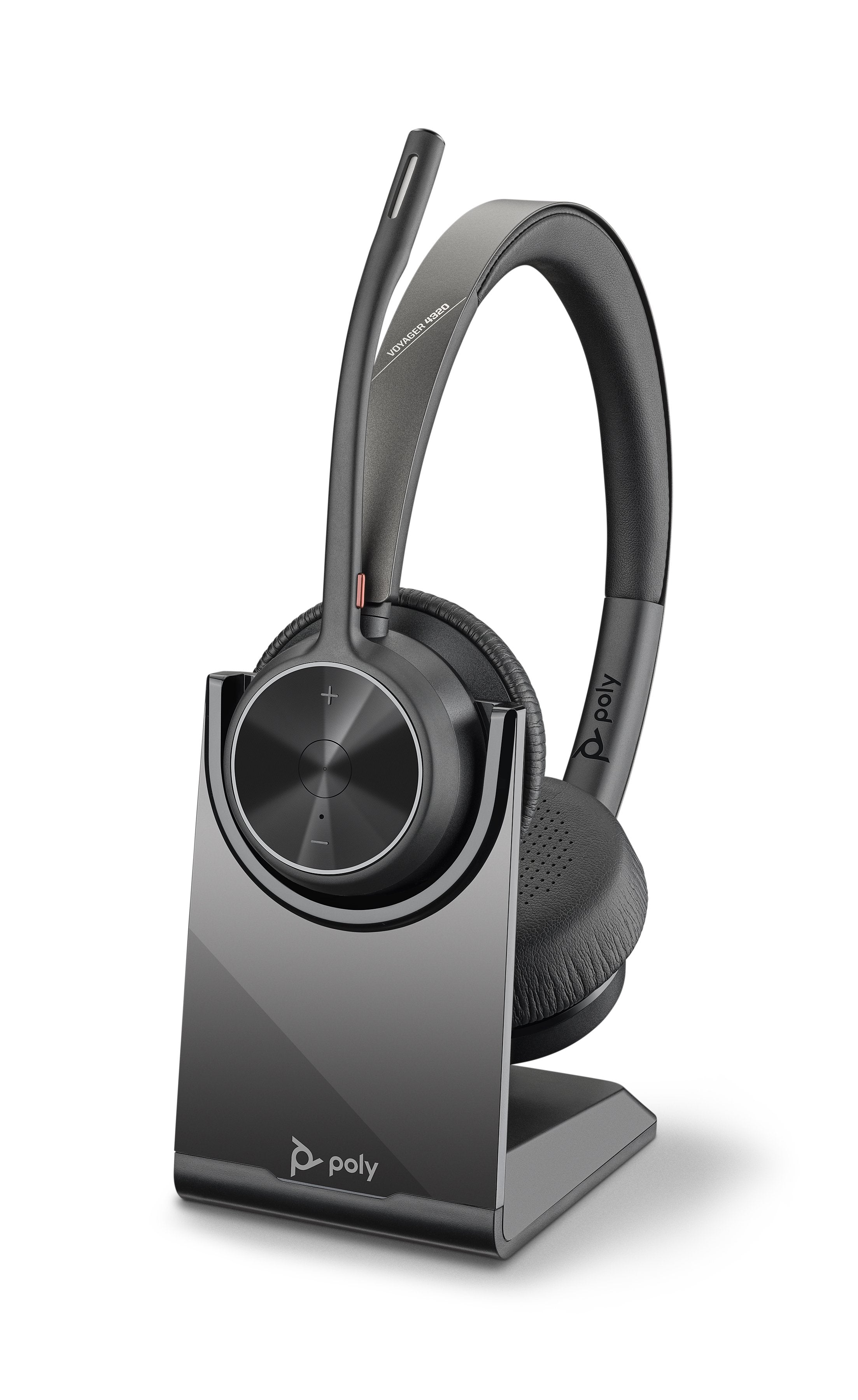 Poly Auriculares Poly Voyager 4300 Uc 4320 Cableado/Inalámbrico De Diadema Estéreo - Biauricular - Cobertor Total De Oreja - 5000 Cm - Bluetooth - 20 Hz A 20 Khz - 150 Cm Cable - Soporte De Carga Incluido - Cancelación De Ruido Micrófono -