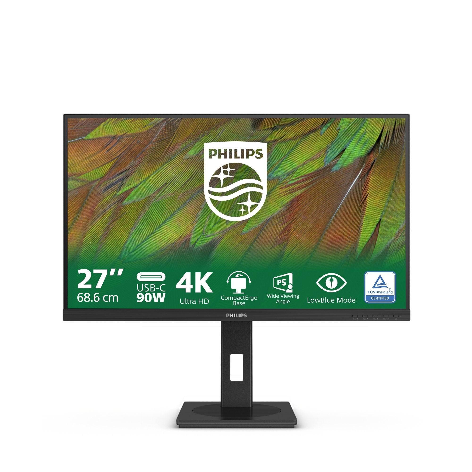 Monitor Led Philips 27" Uhd 0hz 2xhdmi 2.0 Dp 1.4 Ubs-C 27b1u3900/00