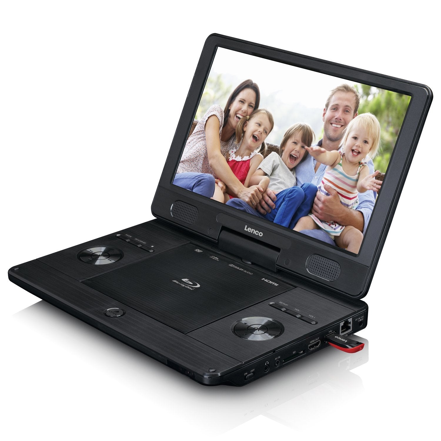 Lenco Brp-1150bk Reproductor De Dvd/Bluray Portátiles Reproductor De Blu-Ray Portátil Convertible 29,2 Cm (11.5") 1024 X 600 Pixeles Negro